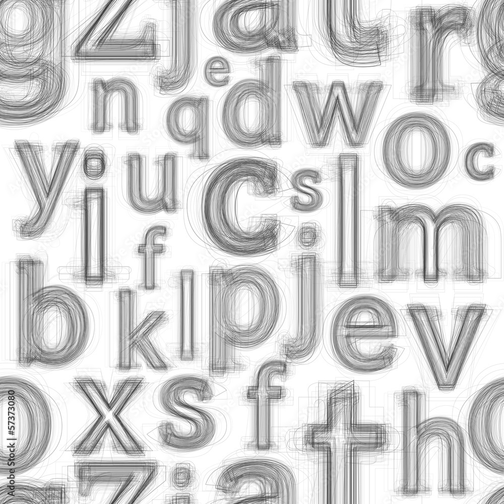 Seamless pattern. Repeating texture with drawing letters Seamless pattern. Repeating texture with drawing letters