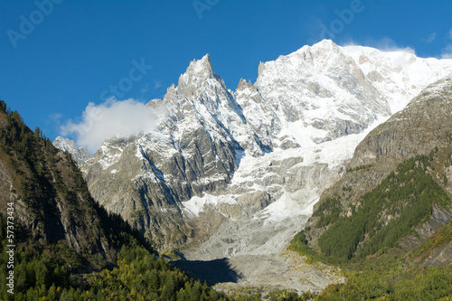 Il Monte Bianco e l  Aiguille Noire de Peuterey