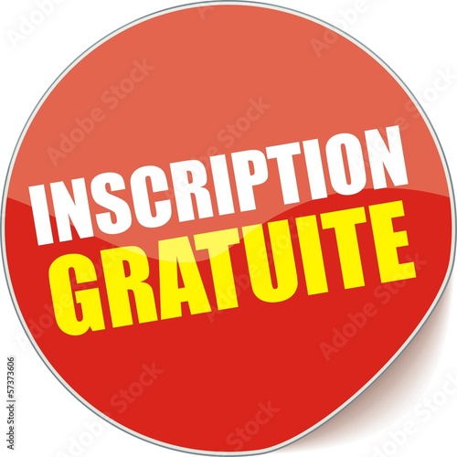étiquette inscription gratuite