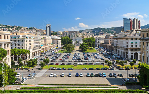 Genova - Piazza della Vittoria overview photo