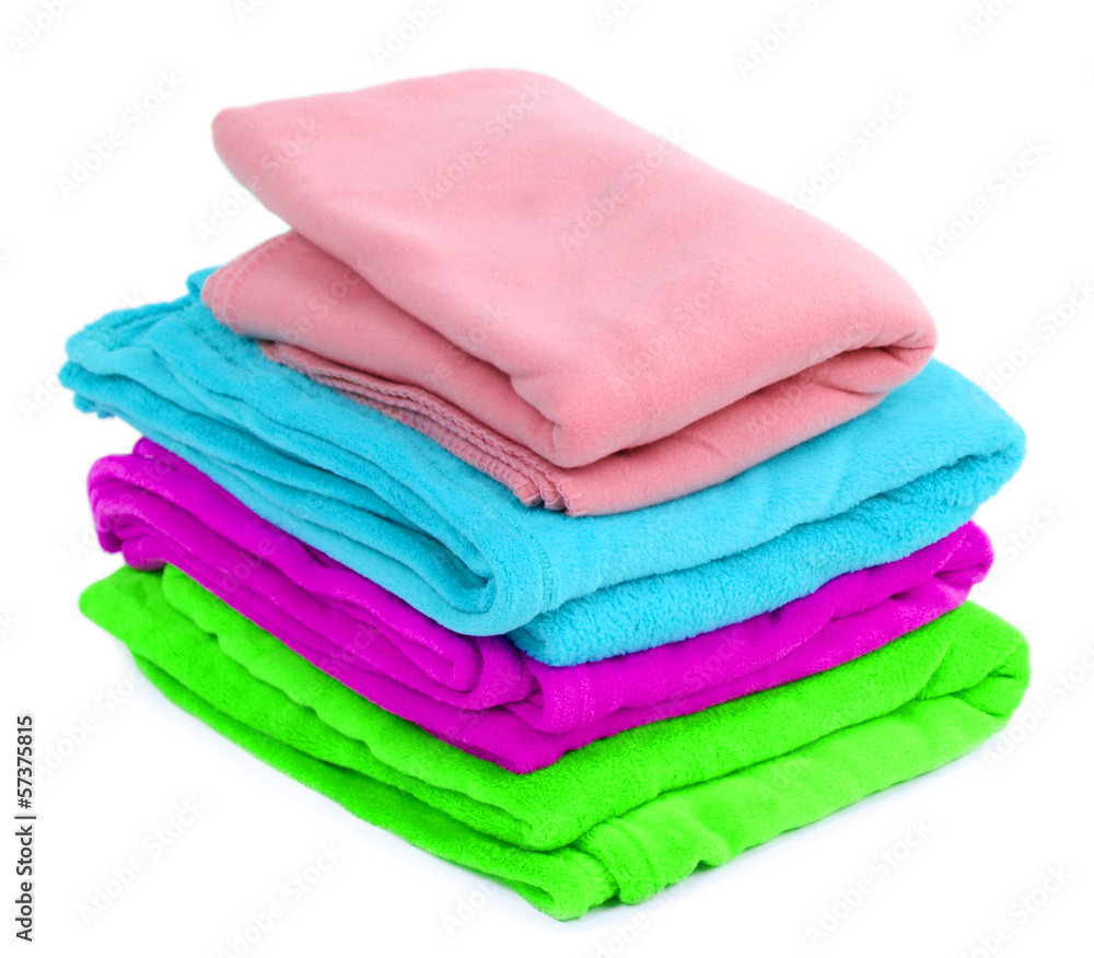Colorful plaids isolated on white Colorful plaids isolated on white