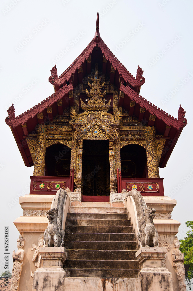 Thai temple church roof