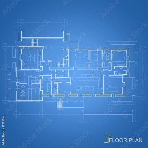 Architectural background / House blueprint