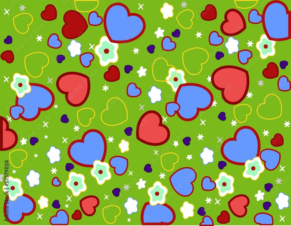 Seamless heart pattern Seamless heart pattern