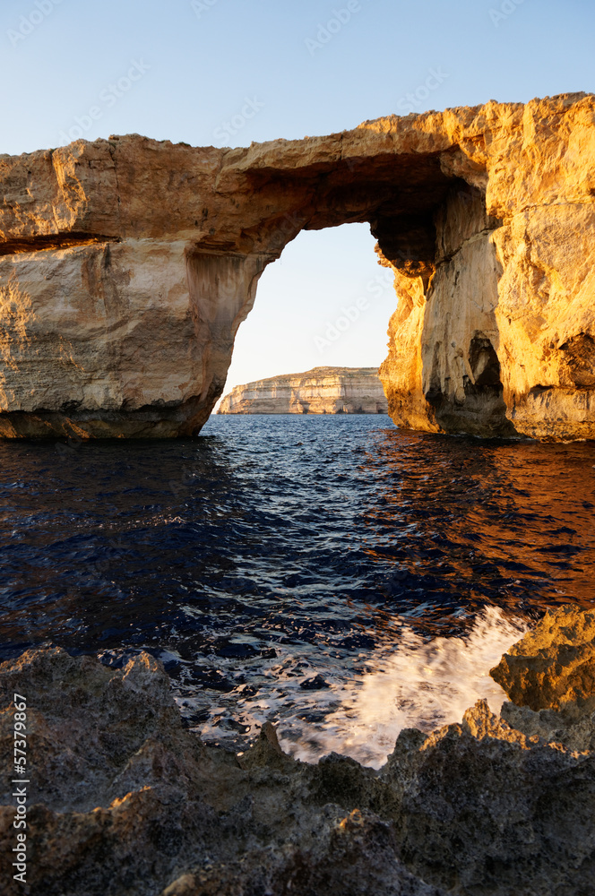 Azure window - rock formation over sea