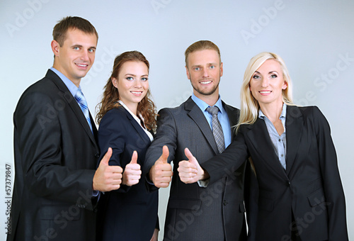 Group of business people on...