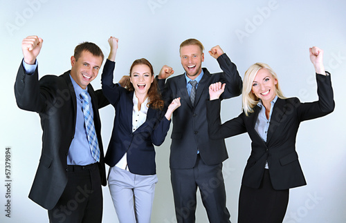 Group of business people on...