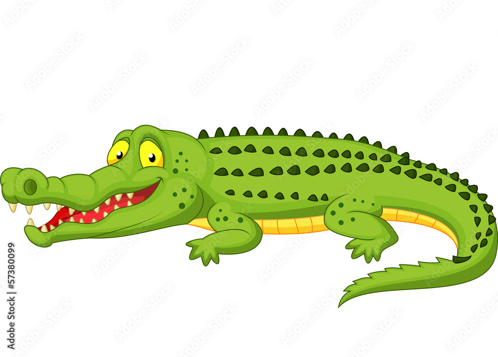Naklejka premium Crocodile cartoon