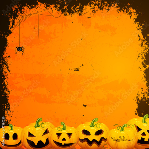 Vector Illustration of an Abstract Halloween Background