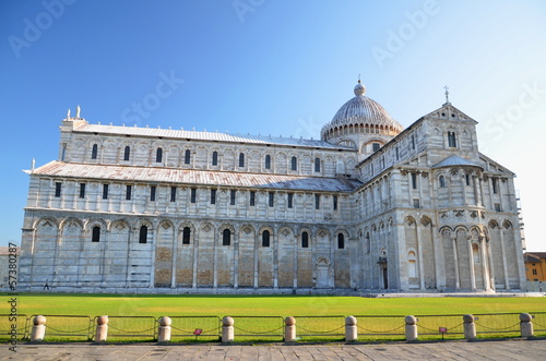 Słynna Katedra w Pizie na Placu Cudów, Toskania we Włoszech