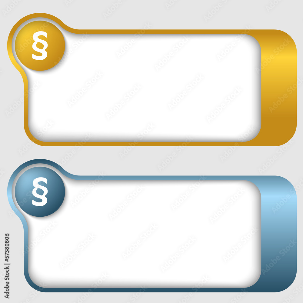 set of two abstract text frames with paragraph set of two abstract text frames with paragraph