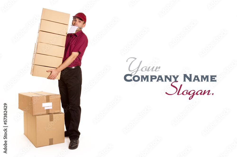 Busy deliveryman Busy deliveryman