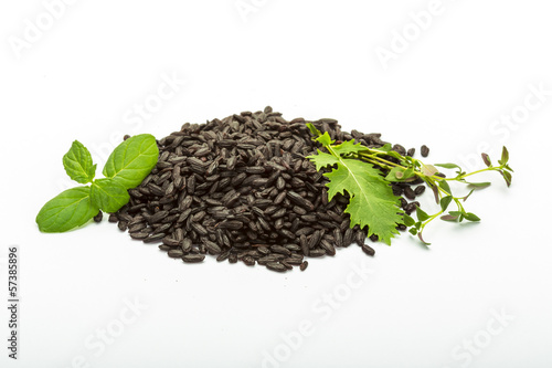 White black rice