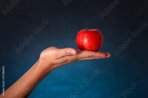 Hand with Red Apple