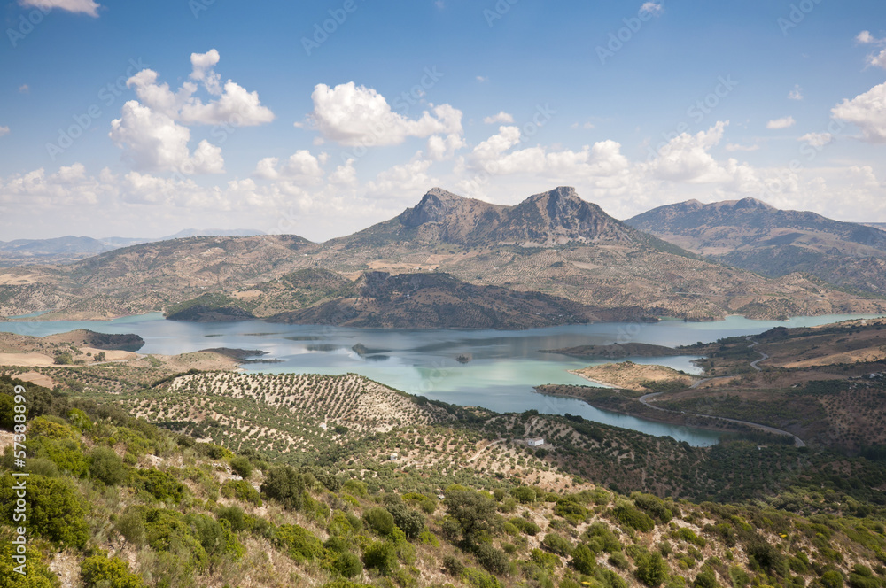 Views of Zahara – El Gastor Reservoir, Cadiz, Andalusia, Spain