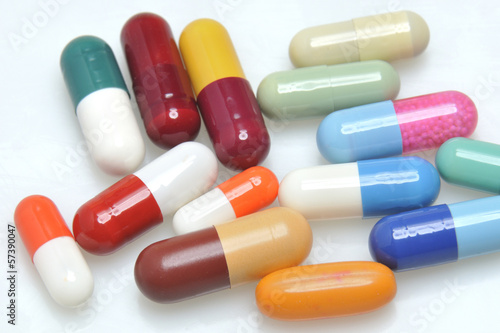 assortment of pills and capsules