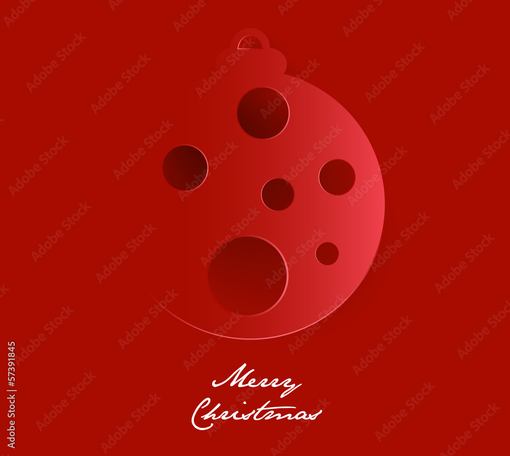 Obraz premium Weihnachtskugel Vektor Grafik