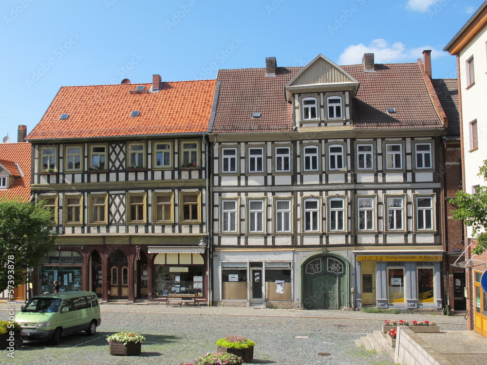 Naklejka premium Rynek w Blankenburgu (Harz)