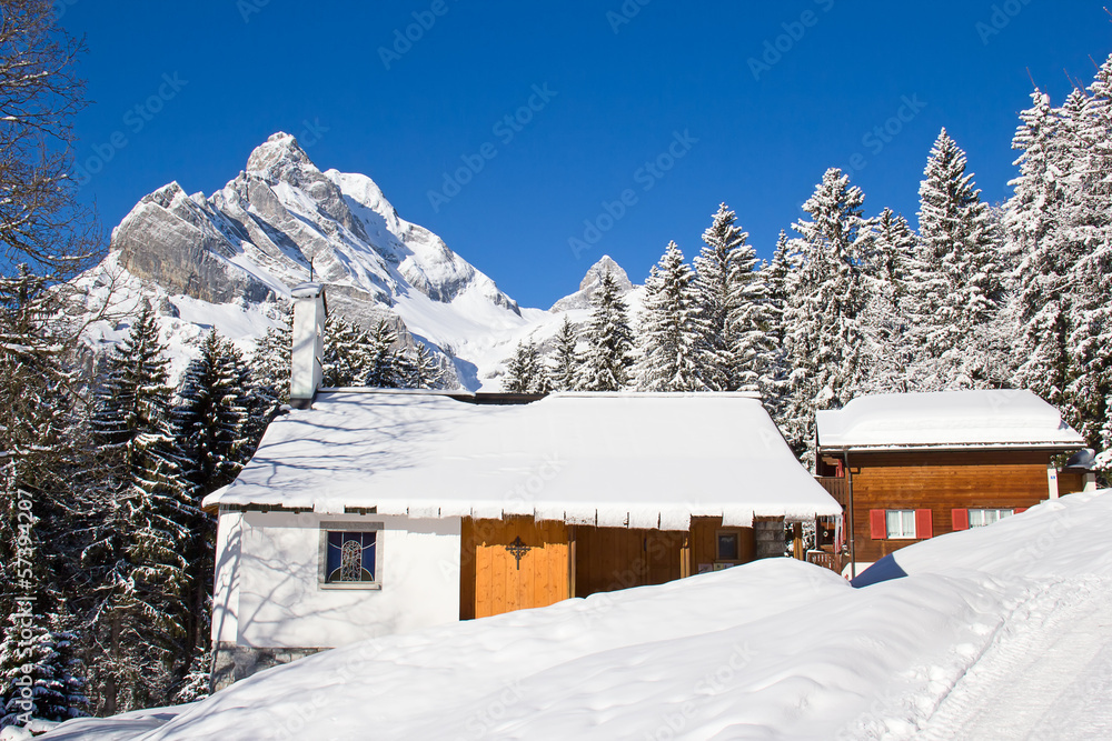 Winter in alps