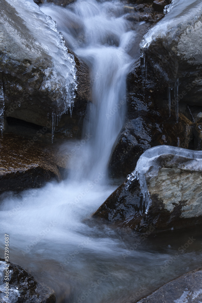 Small frozen waterfall Small frozen waterfall