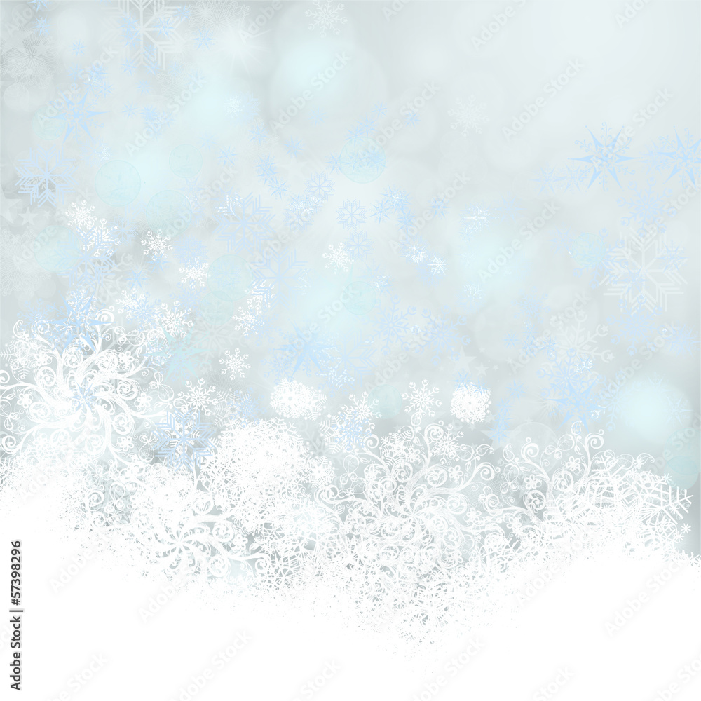 Merry Christmas: Background with stars and snowflakes Merry Christmas: Background with stars and snowflakes