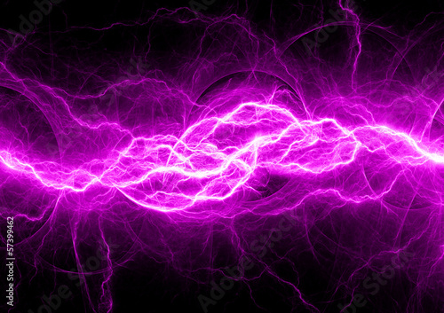 Purple electrical power lightning