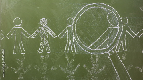 Stop Motion Scribbling on a Chalkboard.