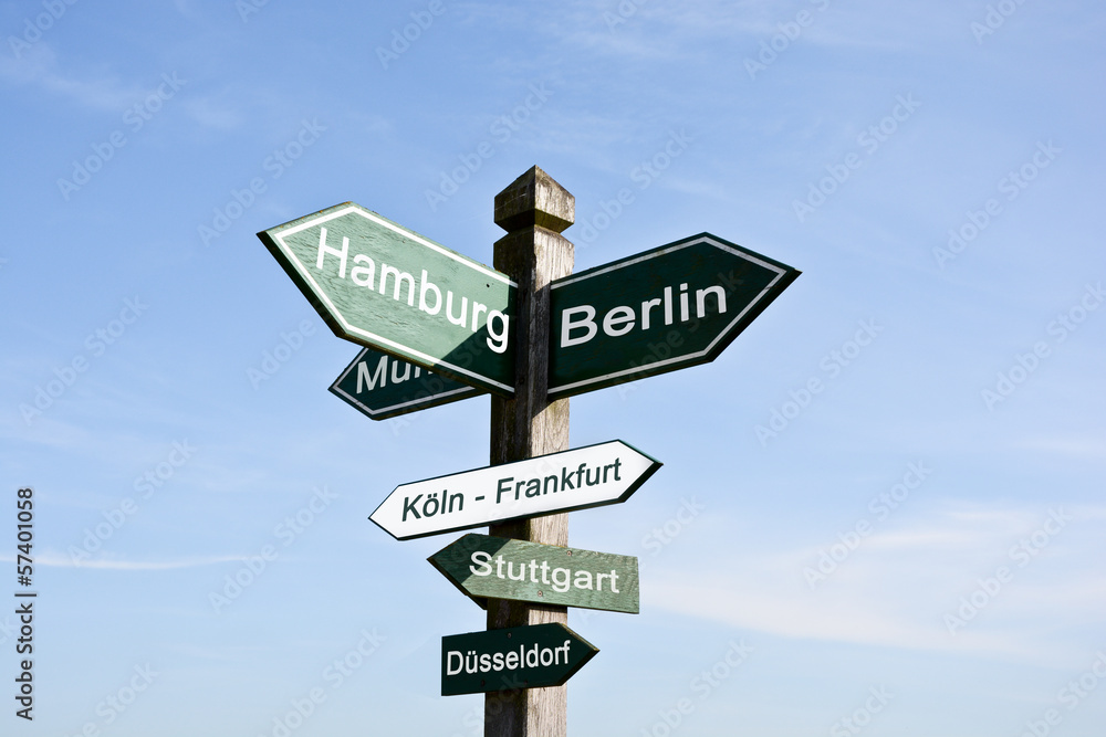 Fototapeta premium Berlin Hamburg Köln