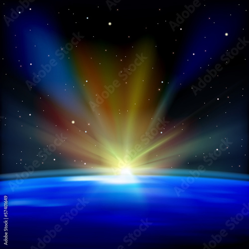 abstract space background with stars