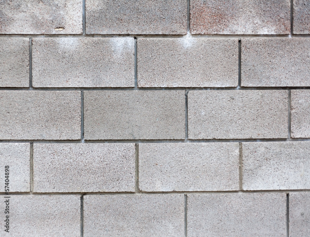 Fototapeta premium Modern grey brick wall for background or texture