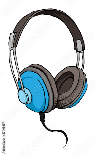 Vintage Blue headphones