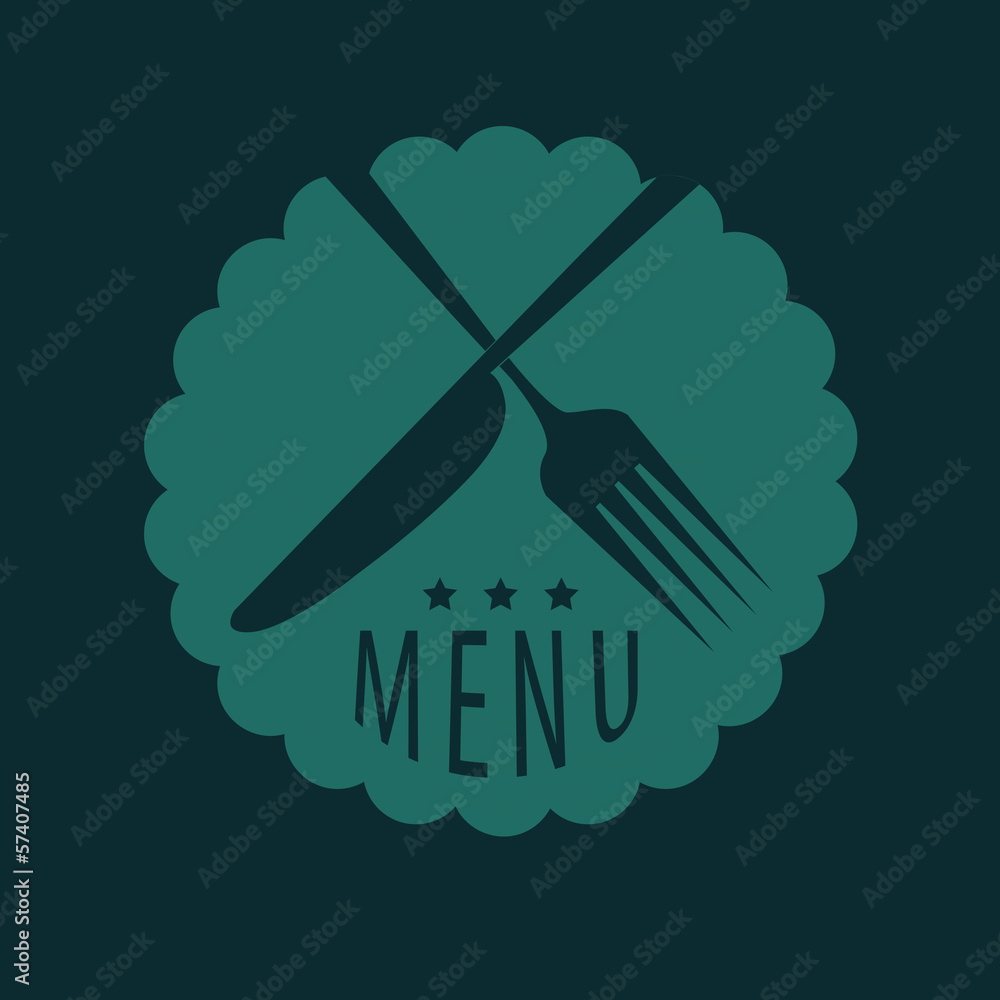 Fototapeta premium blue menu design