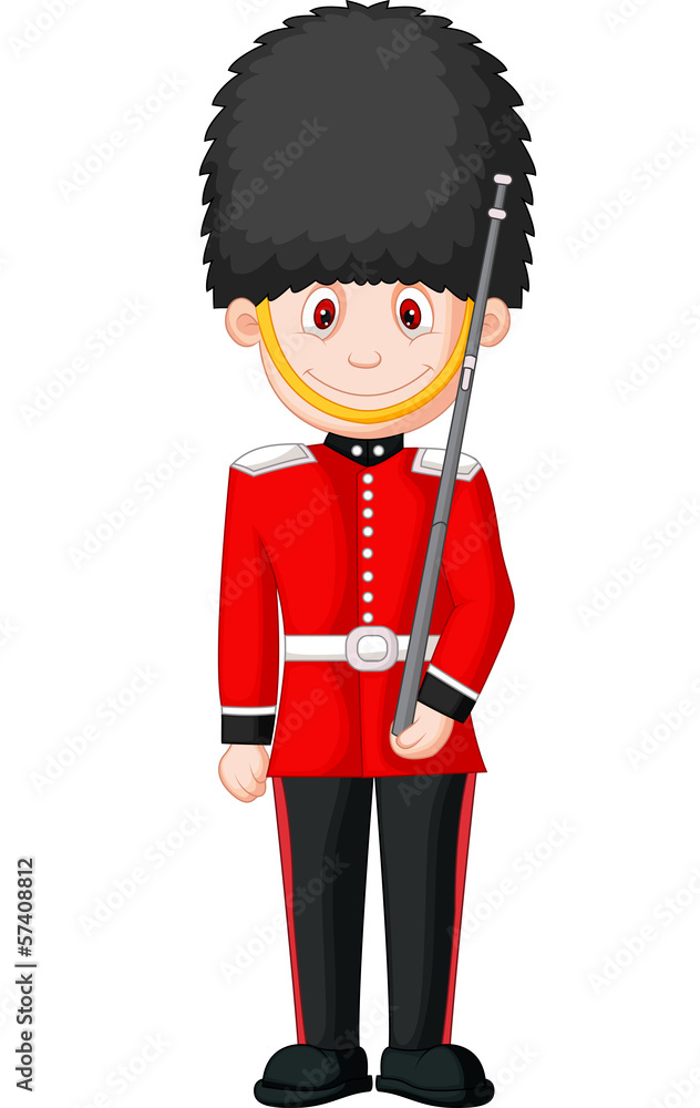 Illustration of a British Royal Guard Illustration of a British Royal Guard