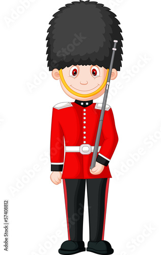 Illustration of a British Royal Guard