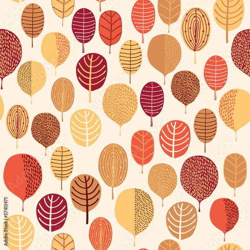 Seamless leaf pattern