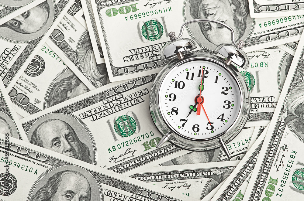 Time - money. Business concept Time - money. Business concept