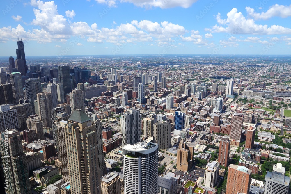 Chicago aerial view