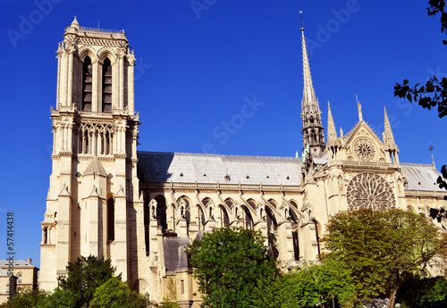 Notre-Dame Cathedral in Paris, France © monticellllo