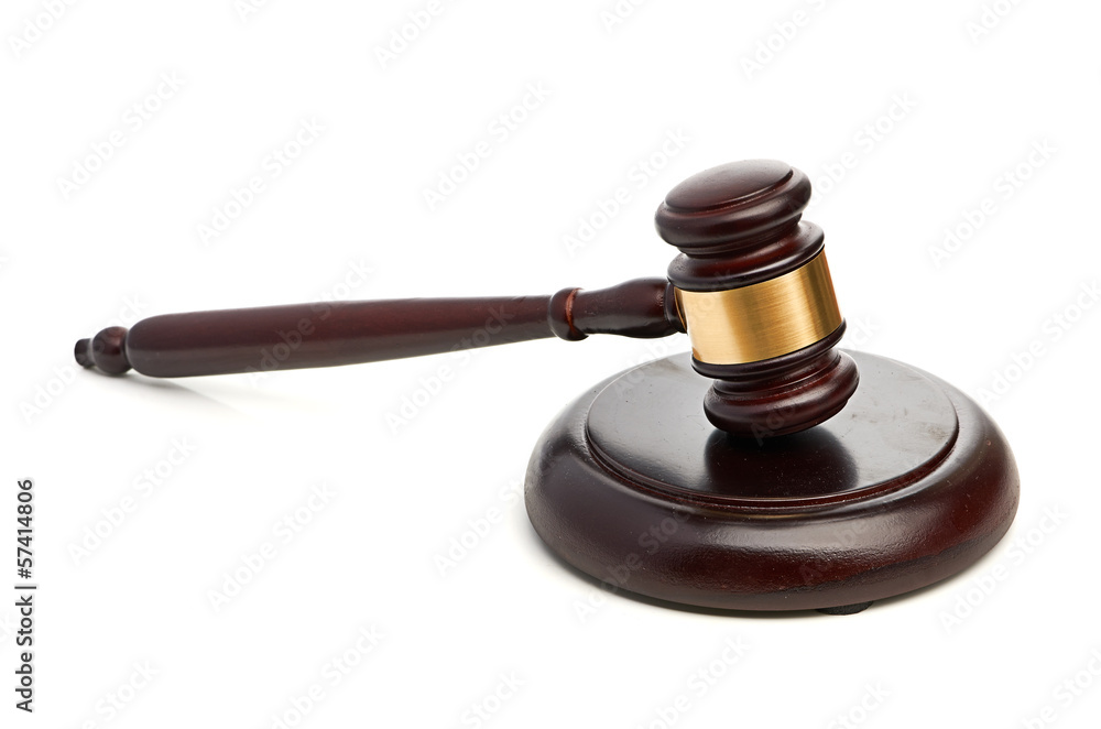 Gavel isolated on white background Gavel isolated on white background