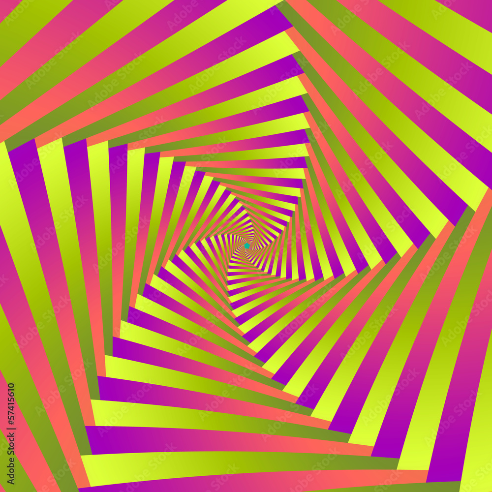 Fototapeta premium Psychedelic Five Arm Spiral
