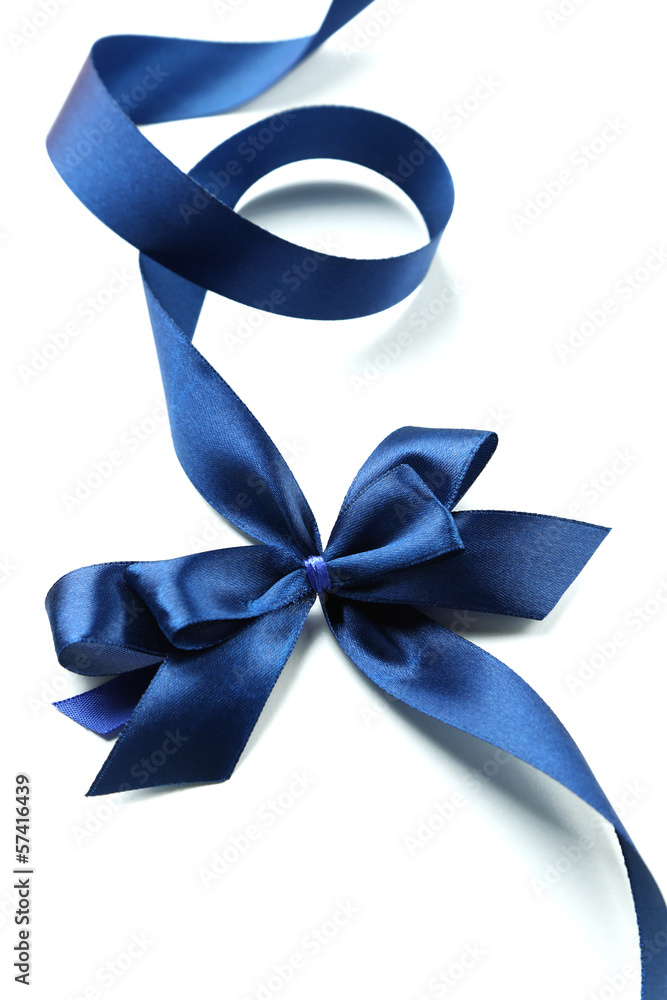 Color gift satin ribbon bow, isolated on white Color gift satin ribbon bow, isolated on white