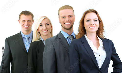 Group of business people is...