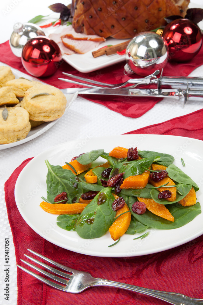 Roasted Pumpkin and Spinach Salad Roasted Pumpkin and Spinach Salad