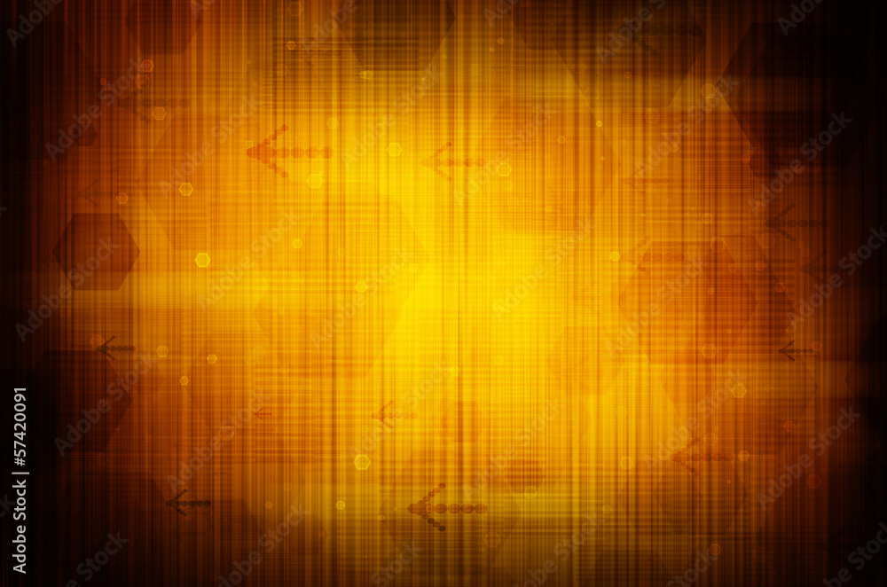Abstract yellow technical background. Abstract yellow technical background.