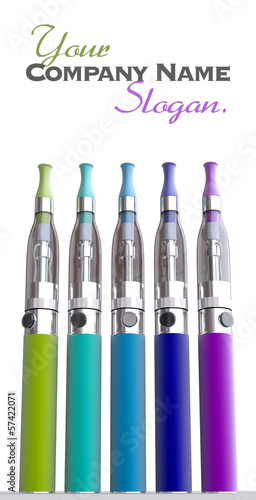 Colorful e-cigs customizable