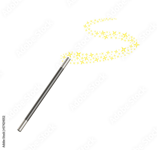 Magic wand with stars