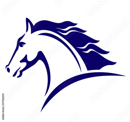 Horse symbol, template for the logo