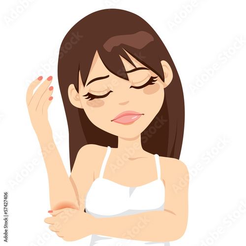 Woman Having Elbow Pain