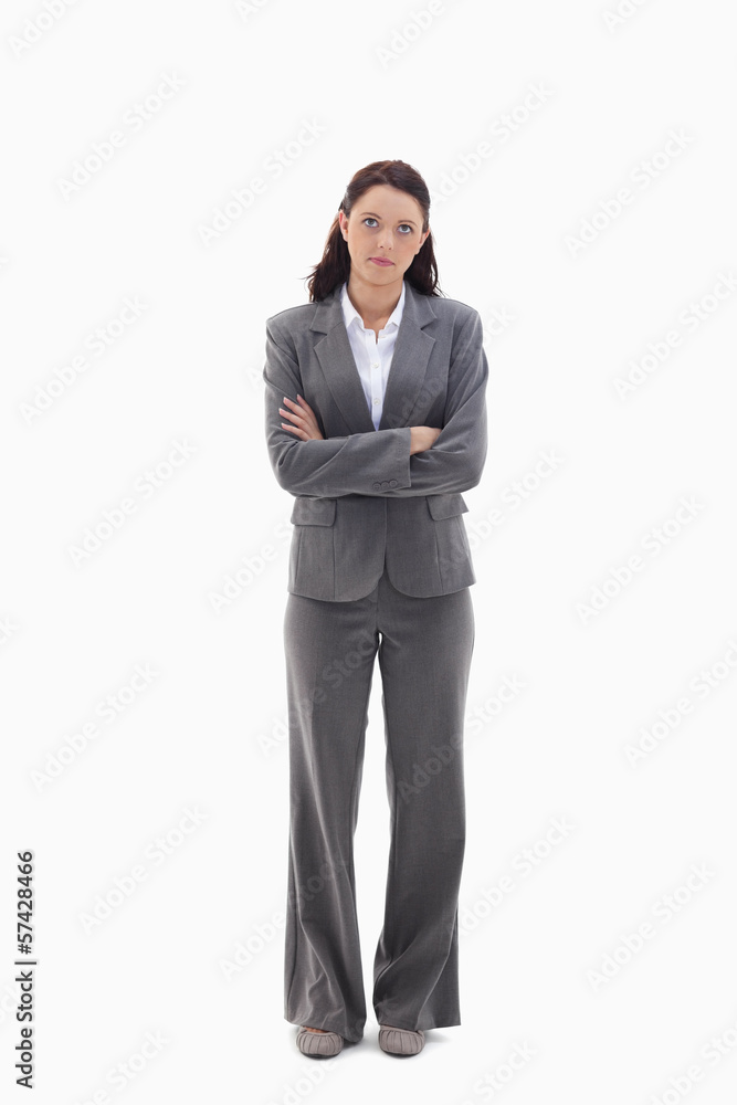 Businesswoman thinking