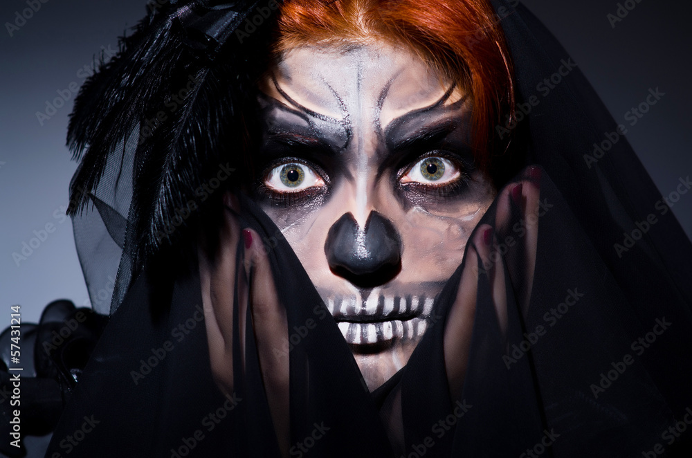 Scary monster in dark room Scary monster in dark room